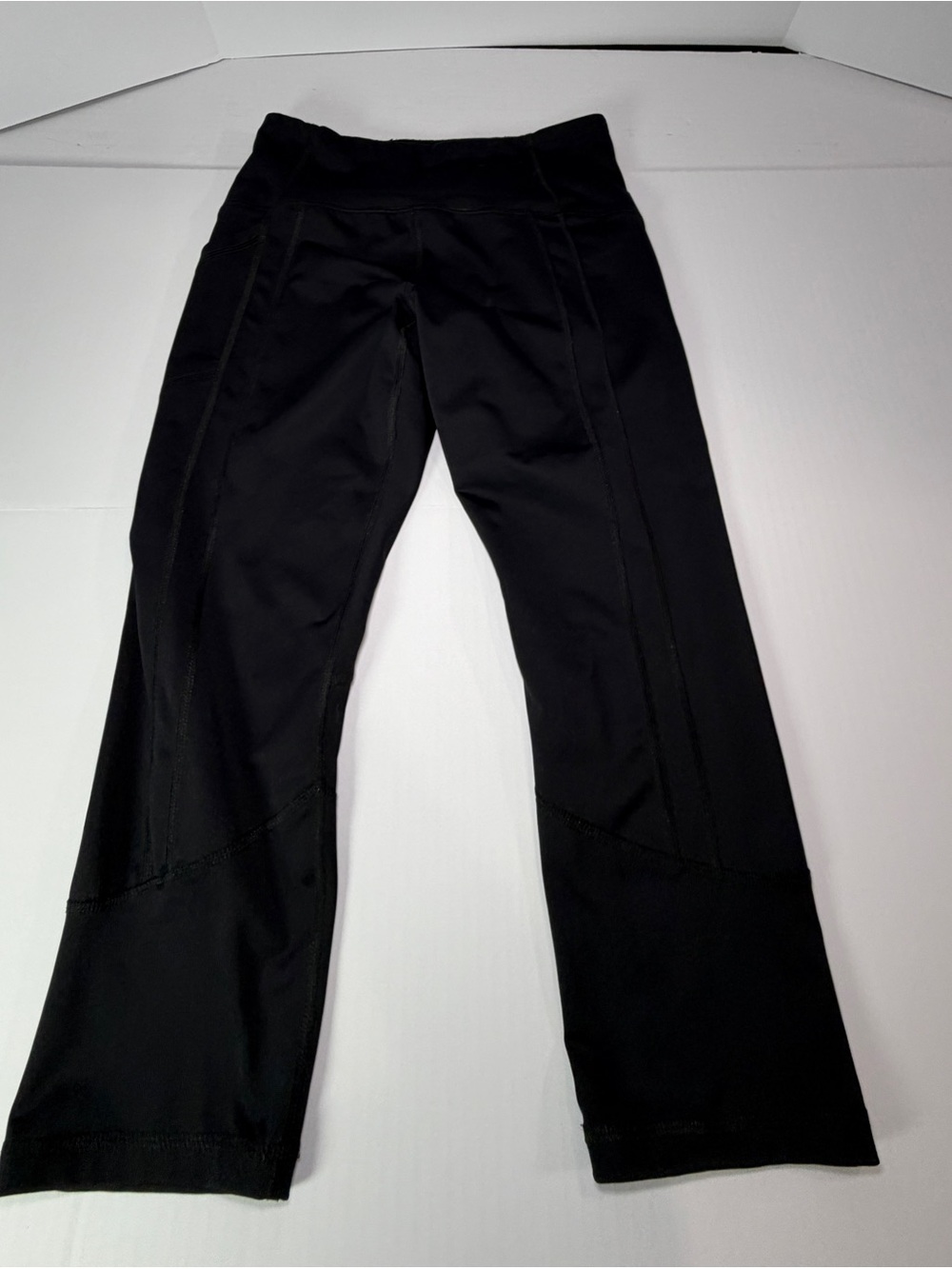 Fila Black Sports leggings with White and Red Logo